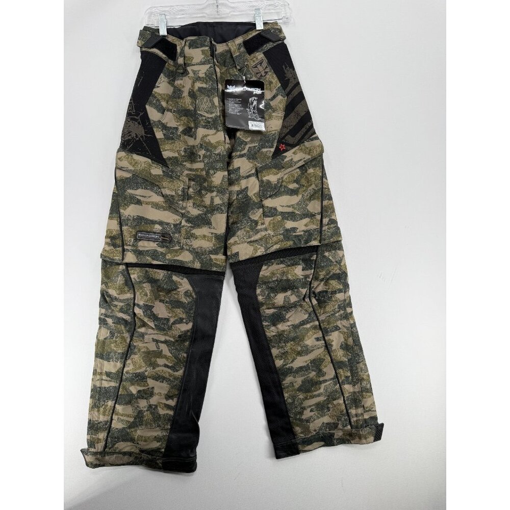 SHIFT Squadron MX Ride Pants Mens 28 29" Fatigue Camo Zip Off Convertible Riding